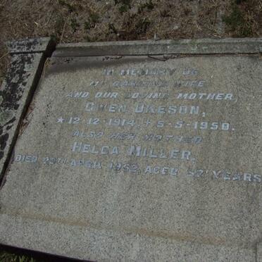 MILLER Helga -1952 :: OKESON Gwen 1914-1950