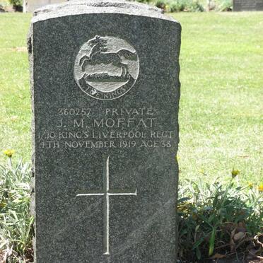 MOFFAT J.M. -1919