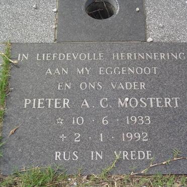MOSTERT Pieter A.C. 1933-1992