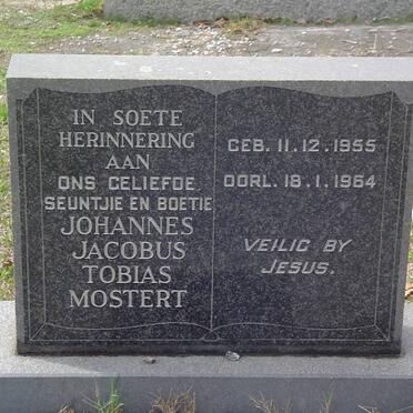 MOSTERT Johannes Jacobus Tobias 1955-1964