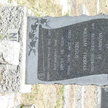 NEGUS William Thomas -1962