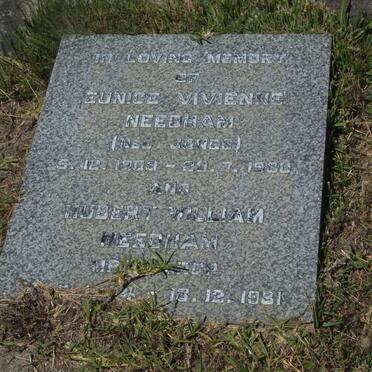 NEEDHAM Hubert William 19?4-1981 &amp; Eunice Vivienne JONES 1909-1980