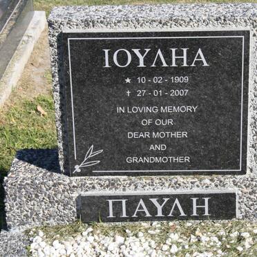 NAYAH Ioyaha 1909-2007