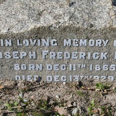 NASH Joseph Frederick 1865-1929