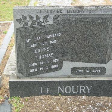 NOURY Ernest Thomas, le 1920-1969