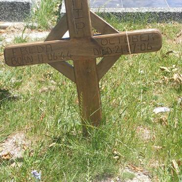 OCTOBER Freda 1944-2006