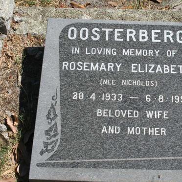 OOSTERBERG Rosemary Elizabeth nee NICHOLS 1933-1991