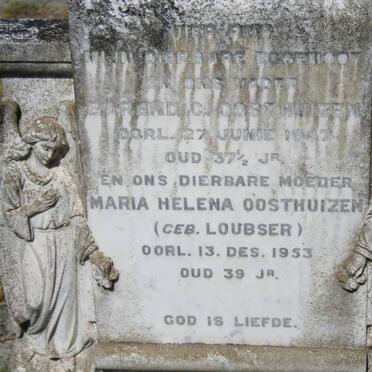 OOSTHUIZEN Barend C. -1947 &amp; Maria Helena LOUBSER -1953