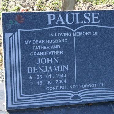 PAULSE John Benjamin 1943-2004
