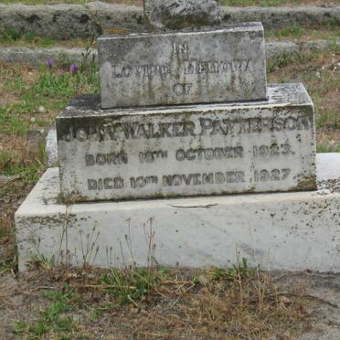 PATTERSON John Walker 1923-1927