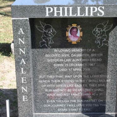 PHILLIPS Annalene Grace 1967-2009