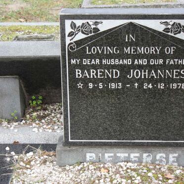 PIETERSE Barend Johannes 1913-1978