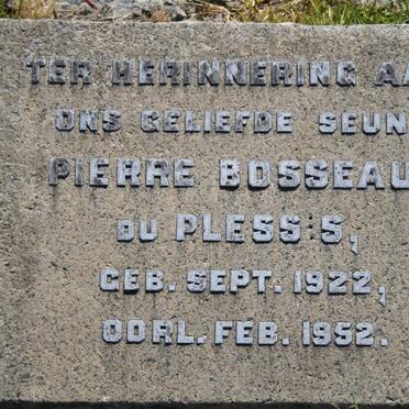 PLESSIS Pierre Bosseau, du 1922-1952