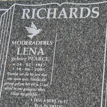 RICHARDS Lena nee PEARCE 1917-2005