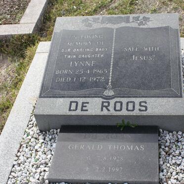 ROOS Lynne, de 1965-1972 :: DE ROOS Gerald Thomas 1928-1997