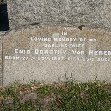 RENEN Enid Dorothy, van 1907-1954