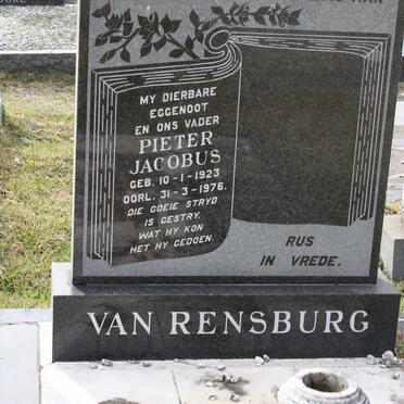 RENSBURG Pieter Jacobus, van 1923-1976