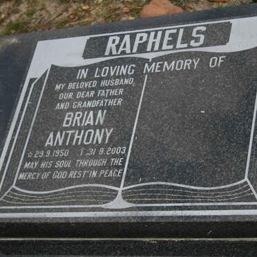 RAPHELS Brian Anthony 1950-2003