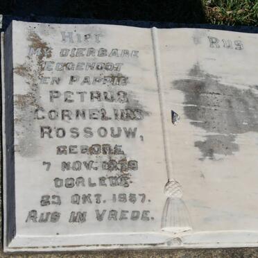 ROSSOUW Petrus Cornelius 1979-1957