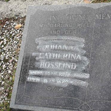 ROSSLIND Johanna Catherina 1909-1966
