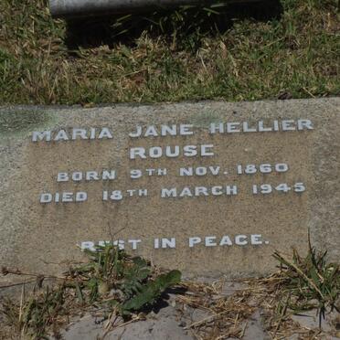 ROUSE Maria Jane Hellier 1860-1945