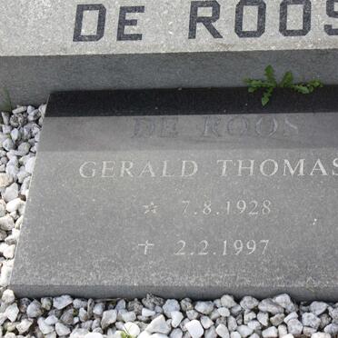 DE ROOS Gerald Thomas 1928-1997