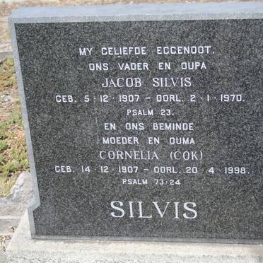 SILVIS Jacob 1917-1970 &amp; Cornelia 1907-1998