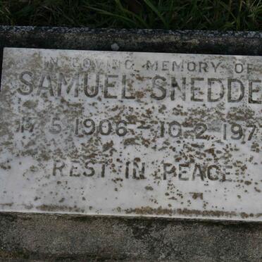 SNEDDEN Sameul 1906-1977