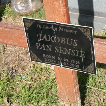 SENSIE Jacobus, van 1926-2005