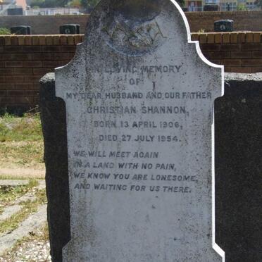 SHANNON Christiaan 1906-1954