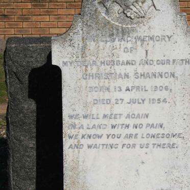 SHANON Christian 1906-1954