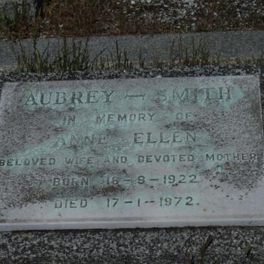 SMITH Anne Ellen, AUBREY 1922-1972