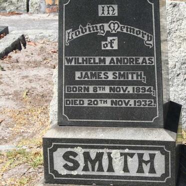 SMITH Wilhelm Andreas James 1894-1932