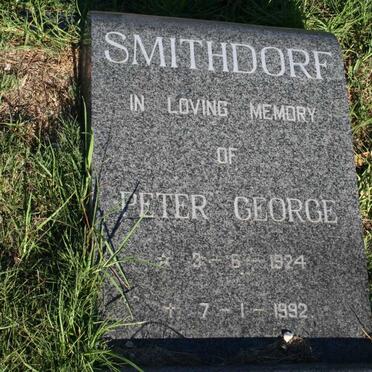 SMITHDORF Peter George 1924-1992