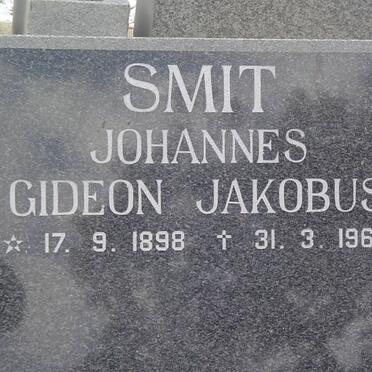 SMIT Johannes Gideon Jakobus 1898-1966