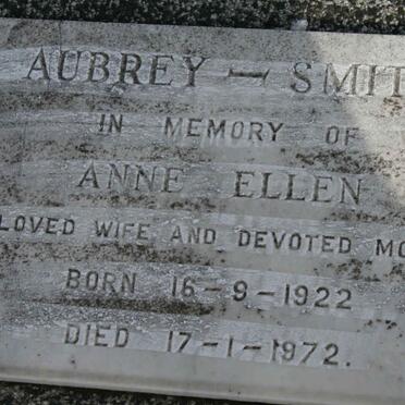 SMITH Anne Ellen, Aubrey 1922-1972