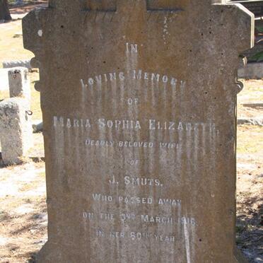SMUTS Maria Sophia Elizabeth -1916