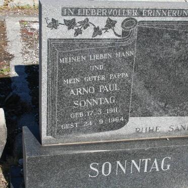 SONNTAG Arno Paul 1911-1964