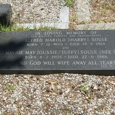 SOULE Alfred Harold 1903-1968 &amp; Minnie May SHEA 1905-1988