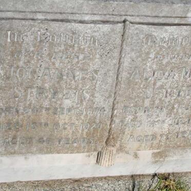 STRYBIS Johannes 1874-1920 &amp; Alida Maria 1872-1946