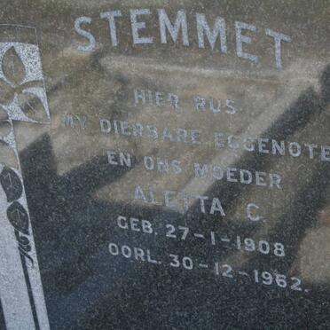 STEMMET Aletta C. 1908-1962