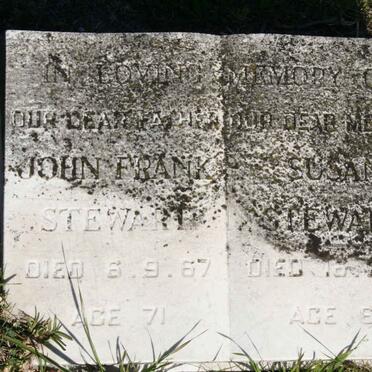 STEWART John Frank -1967 &amp; Susan -1972