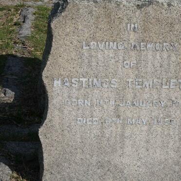 TEMPLETON Hastings 1891-1959