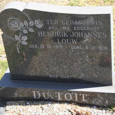 TOIT Hendrik Johannes Louw, du 1915-1978