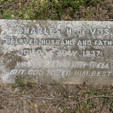 VOS Charles H., de -1937