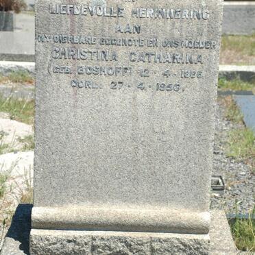 VUUREN Christina Catharina, Jansen van nee BOSHOFF 1886-1956