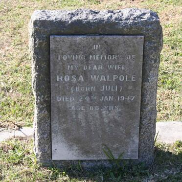 WALPOLE Rosa nee JULI -1947