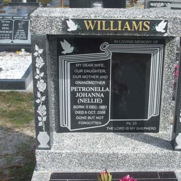 WILLIAMS Petronella Johanna 1951-2008