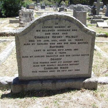 WILSON Charles Henry -1953 &amp; Caroline Maud -1968 :: WILSON Raymond -1941 :: WILSON Doreen -1967