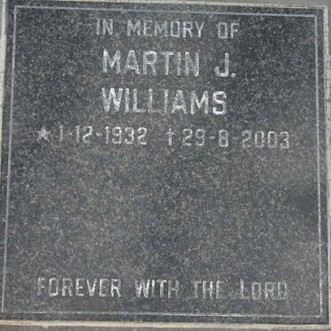 WILLIAMS Martin J. 1932-2003